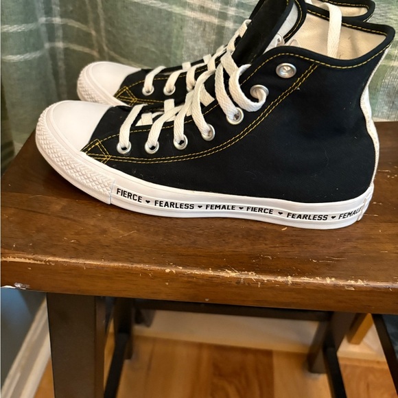 Converse all star high custom fierce fearless female size 8 - Picture 4 of 7